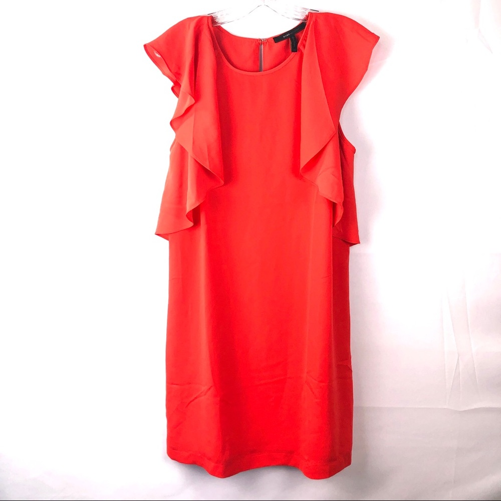 BCBG Ruffles Sleeve Dress
